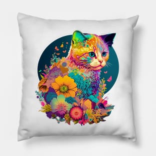 Use KITTEN FROM FLOWERS To Make Someone Fall In Love With You Pillow