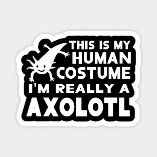 human costume axolotl design anatomy animal Magnet