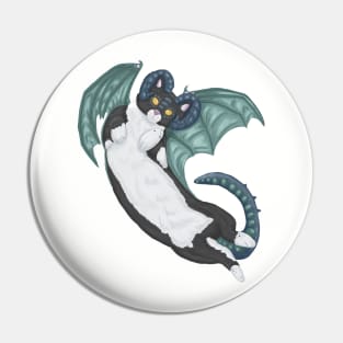 Dragon Kitty- Forbidden Tummy Rubs Pin