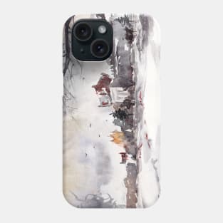 Snow-covered fortress Phone Case