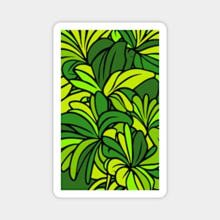 Green Leaves Magnet