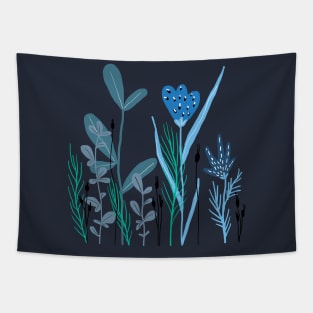 blue grassflowers Tapestry