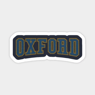 oxford typography with halftone effect Magnet