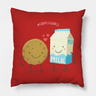 Cookie and Milk - Hashtag Couple Goals Pillow