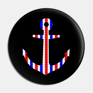 USA colored anchor Pin