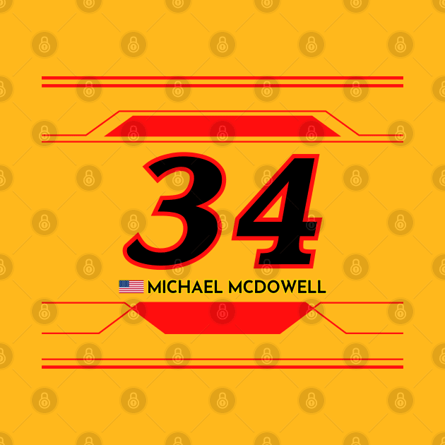 Michael McDowell #34 2023 NASCAR Design by AR Designs 