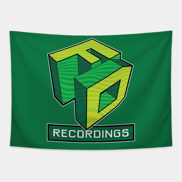 Faction Digital Green Wave Tapestry by FAKE NEWZ DESIGNS