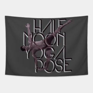 Half moon yoga pose Tapestry