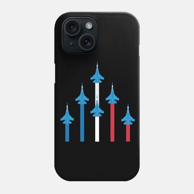 Three Colour Military Aircrafts Design Phone Case by Avion