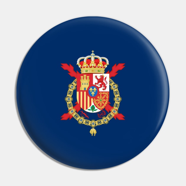 Royal Standard/Flag of king Juan Carlos I of Spain Pin by Wickedcartoons