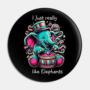 The Musical Pachyderm I really like elephants Pin