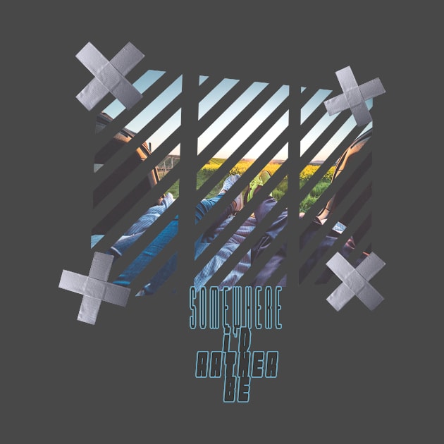 Modern Couple's Tee - Somewhere I'd Rather Be by abstracted