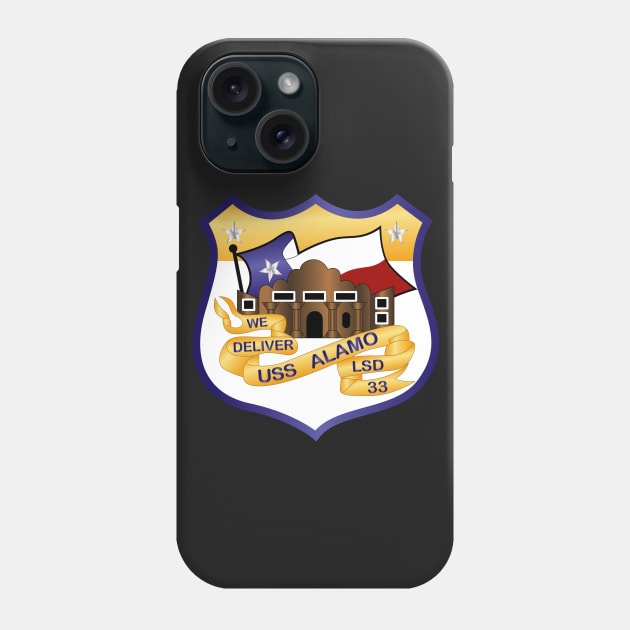 USS Alamo (LSD-33) Phone Case by twix123844