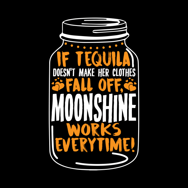 Tequila and Moonshine Quote - Funny Party Gift by biNutz