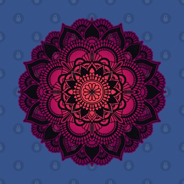 Mandala pink purple by Mako Design 