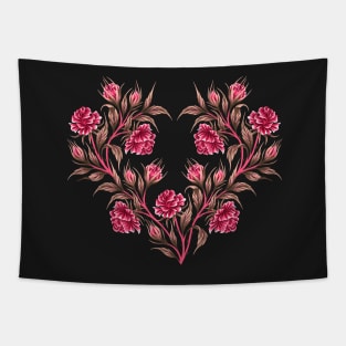 Roses - Mint Tapestry