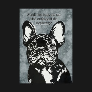 French Bulldog Linoprint T-Shirt