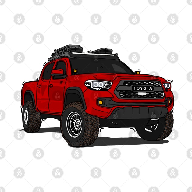 Toyota 4Runner Red by 4x4 Sketch