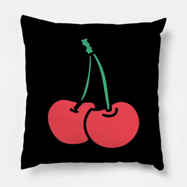 Cherry tee shirt t-shirt Pillow by SunArt-shop