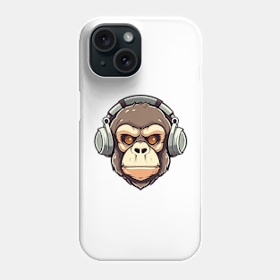 Ape with headphone Phone Case