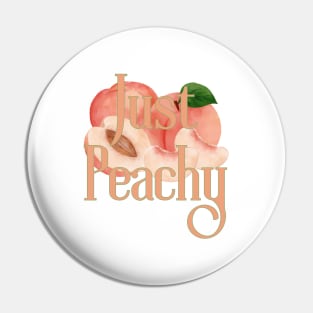 Retro Just Peachy Pin