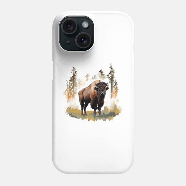 American Bison Phone Case by zooleisurelife