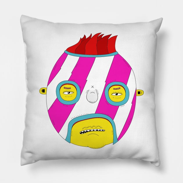 Wrestler #8 Pillow by eclistrations