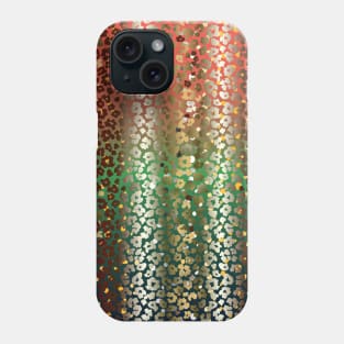 Colourful gradient unique flowers leopard stripes abstract modern 262 Pattern Phone Case