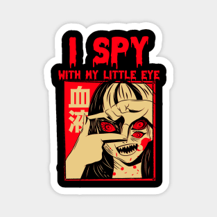 I spy With My little eye Japanese Horror Inspired Magnet