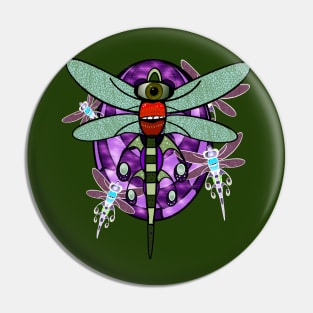 Dragonflies in Space Pin