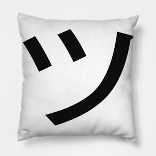 ツ Tsu Kanji Symbol Smile Japan Face Pillow