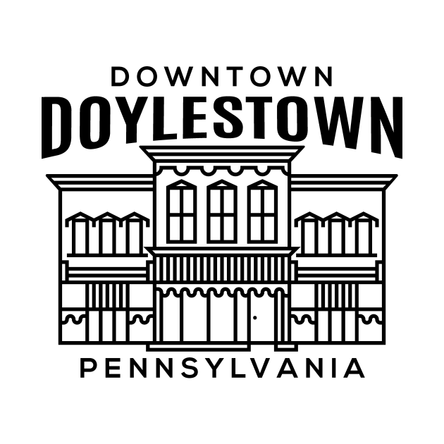 Downtown Doylestown PA Doylestown Long Sleeve TShirt TeePublic