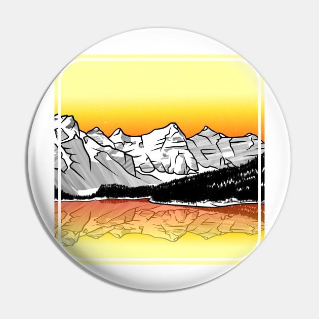 Valley of the ten Peaks Pin by mailboxdisco