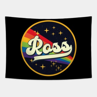 Ross // Rainbow In Space Vintage Style Tapestry