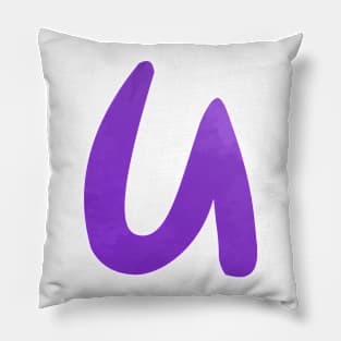 u Inspired Silhouette Pillow