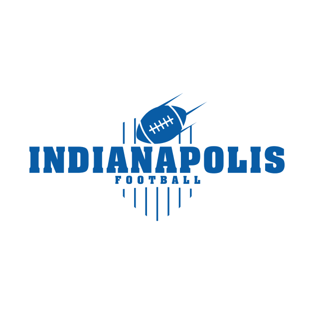 Indianapolis Football Team Color by Toogoo