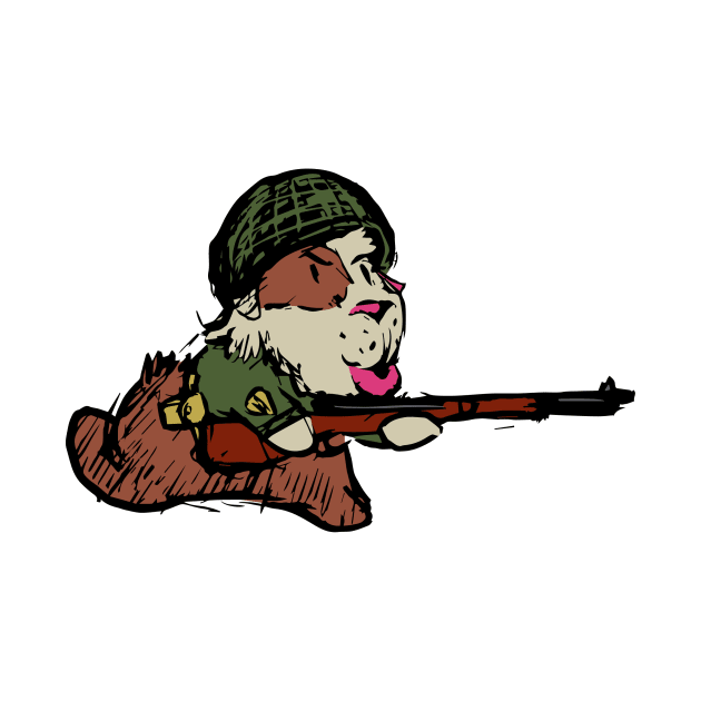 Soldier Guinea Pig by GuineaPigArt