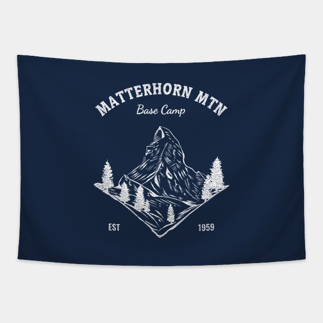 Matterhorn Mtn Base Camp - Pocket Placement Tapestry by Heyday Threads