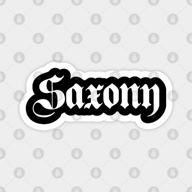 Saxony (Sachsen) written with gothic font Magnet by Happy Citizen