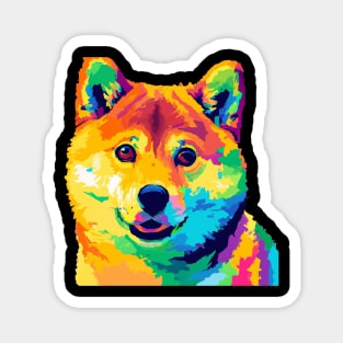 Shiba Inu Pop Art - Dog Lover Gifts Magnet