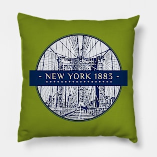 New York 1883 Pillow