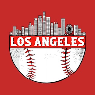 Los Angeles baseball Lover Citycape T-Shirt