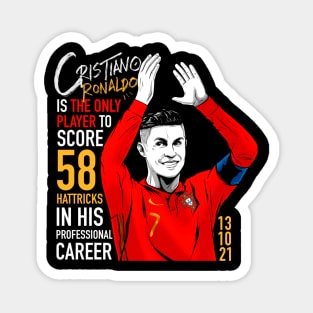 58 Hat-tricks Cristiano Ronaldo Magnet