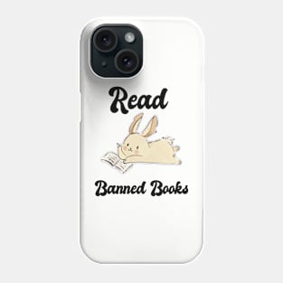 Adorable Rabbit Read Banned Books Phone Case