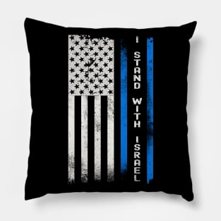 I Stand With Israel Flag Pillow