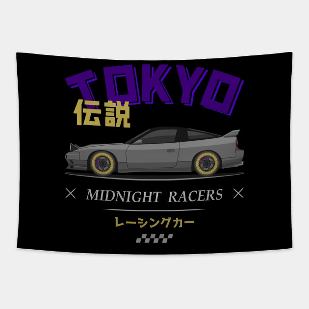 Tuner Silver S13 JDM Tapestry by GoldenTuners