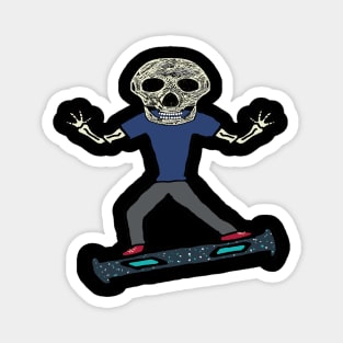 Hoverboard Skeleton Magnet