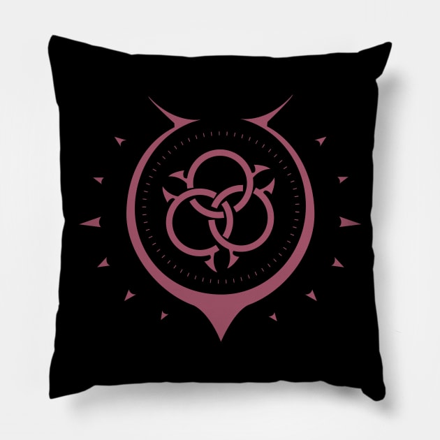 Rising Of The Shield Hero slave crest Pillow by MintDesigns