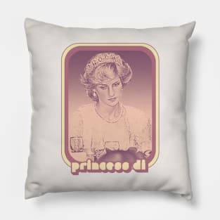 Princess Diana /// Retro Style Fan Design Pillow