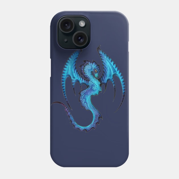 Majestic Amphiptere Dragon Winged Serpent Phone Case by Sandra Staple